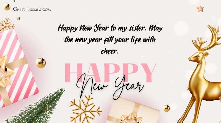 New Year Wishes for Sister and Her Family