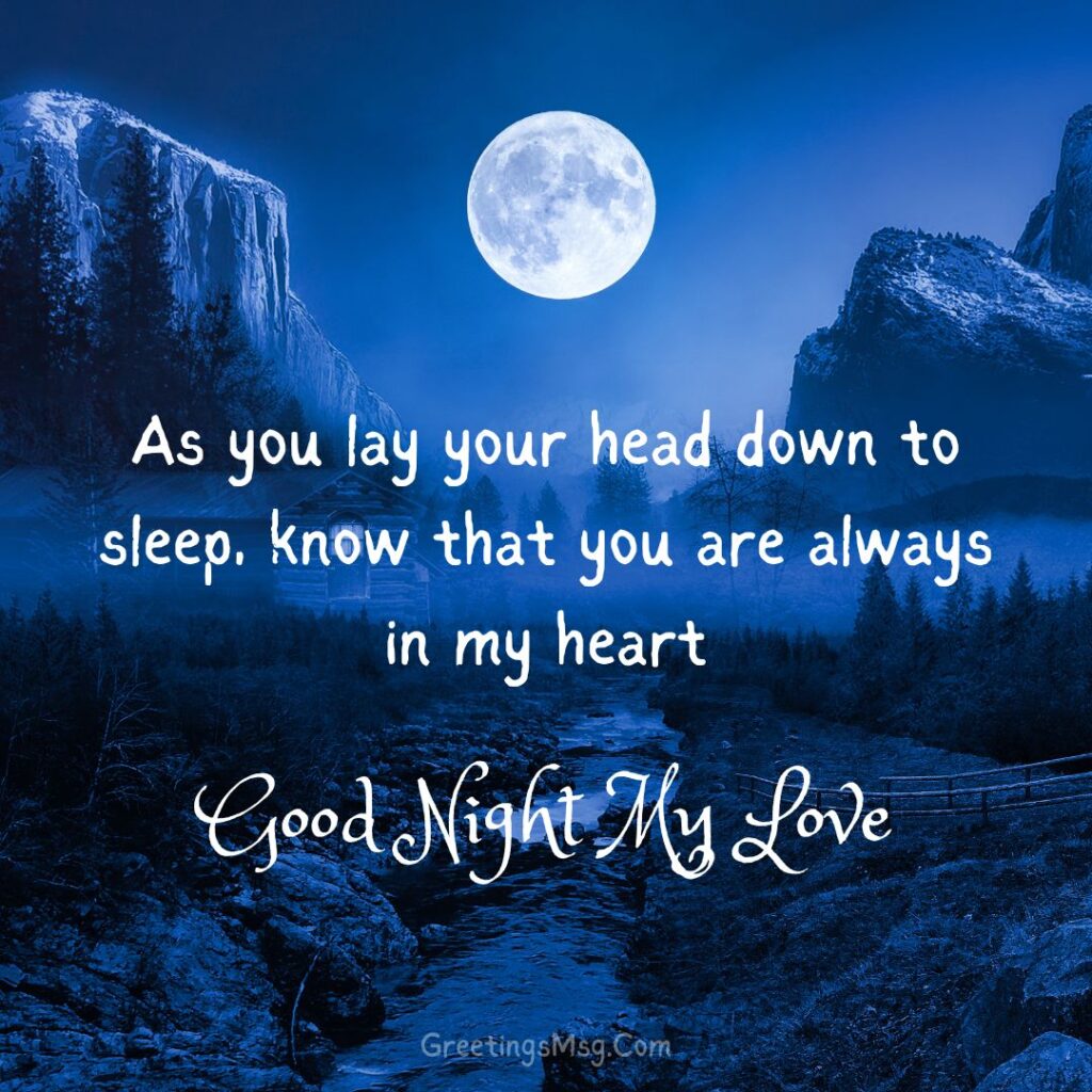 Good Night Message To My Sweety