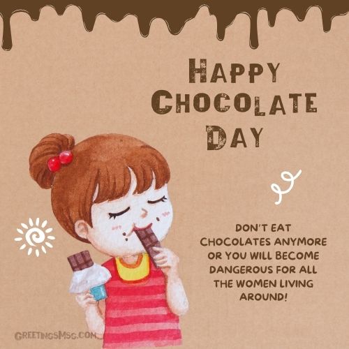 Chocolate day quotes images for husband in english
