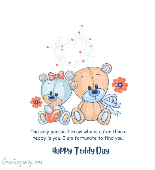 Romantic Teddy Day Wishes for Girlfriend Long Distance