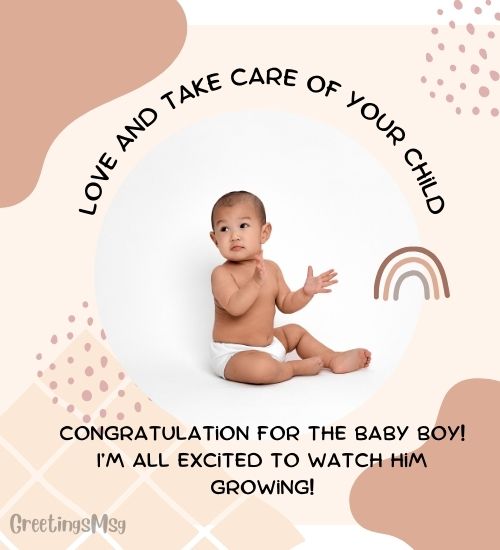 Congratulations Message for Baby Boy