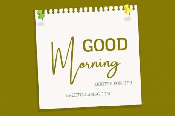 Good Morning - Greetings MSG