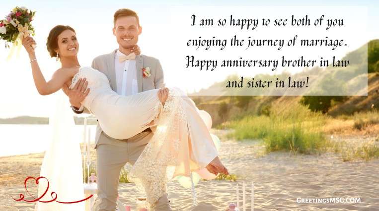 Lovely Couple Wedding Anniversary Wishes For Brother And Sister In Law